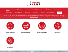 Tablet Screenshot of looppharmacy.com